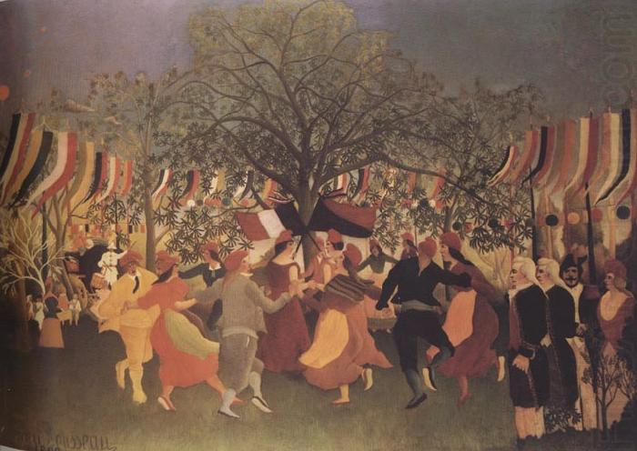 Henri Rousseau Onew Centennial of Independence The People Dance Around Two Republics,That of 1792 and That of 1892,Holding Hands and Singing:'Aupres de ma blonde,qu china oil painting image